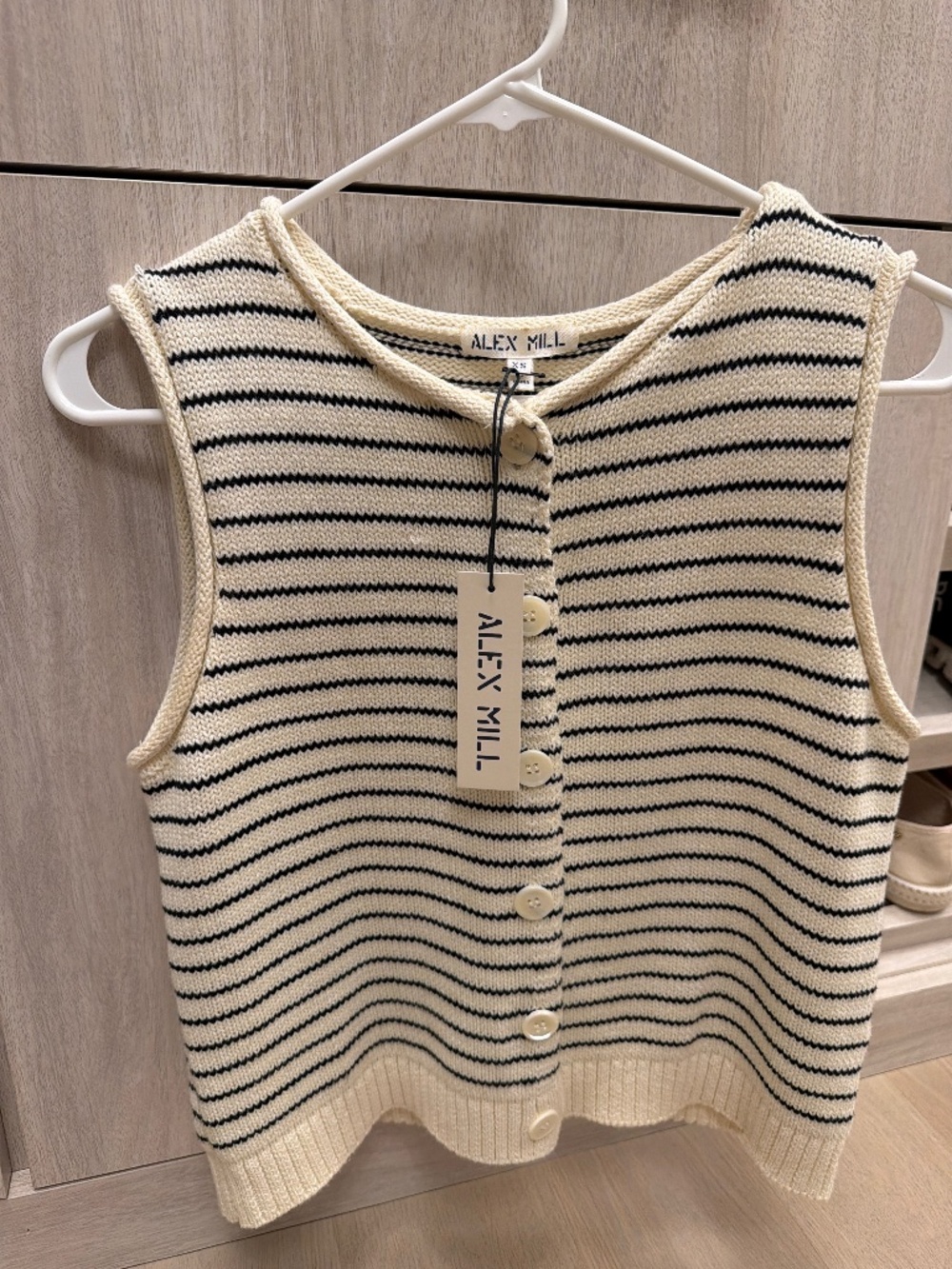 NWT Alex Mill sleeveless sweater size XS